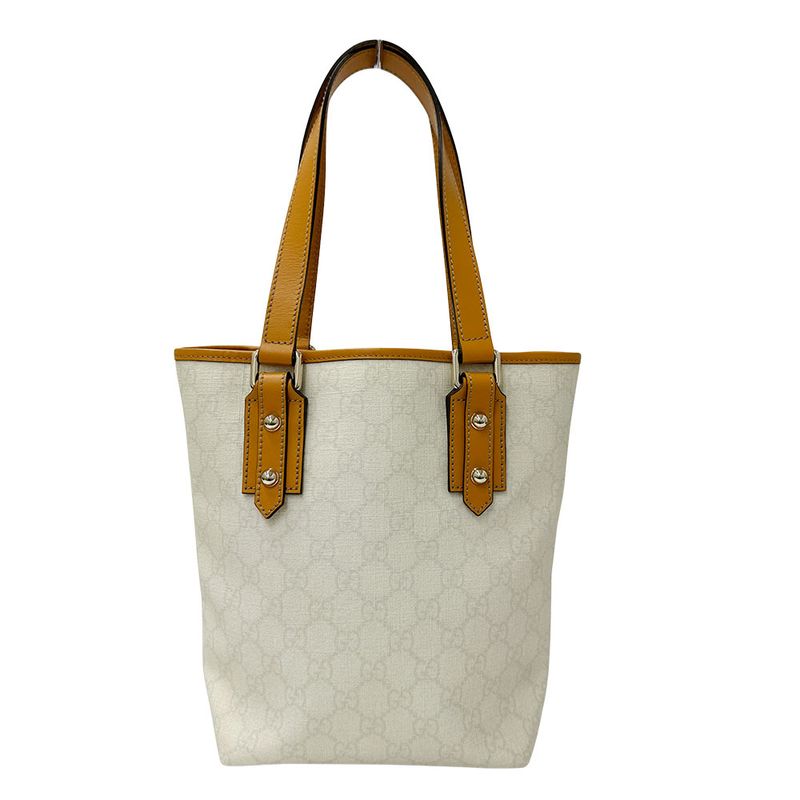 Gucci Bag GG Plus Handbag White Orange