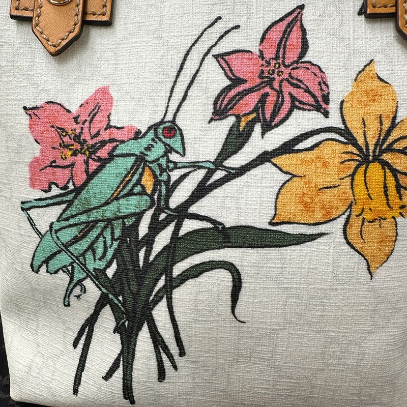 Gucci Bag GG Plus Handbag White Orange