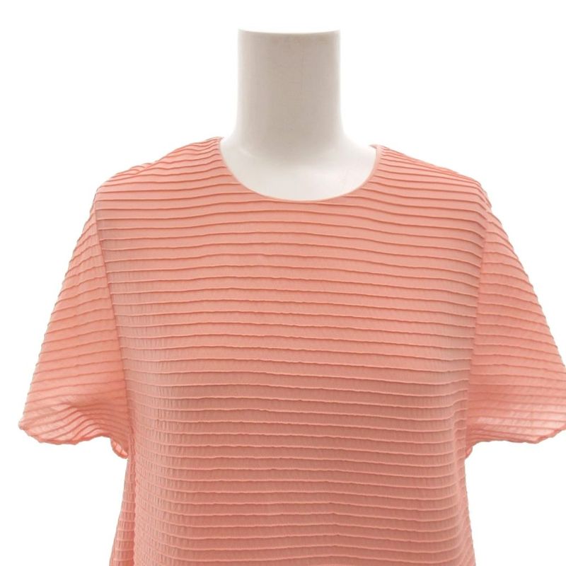 Balenciaga Dress Tiered Silk Knee Length 34 Pink