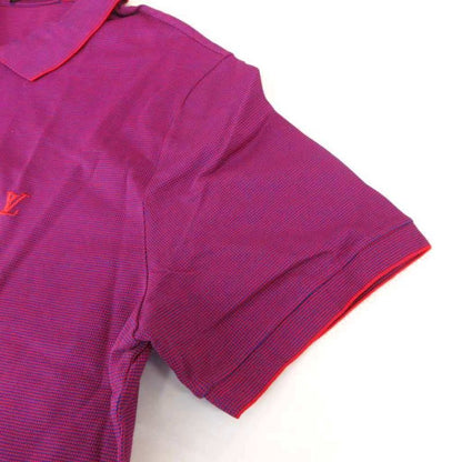 Louis Vuitton Polo Shirt Monogram Embroidery Short Sleeve XL Red Purple