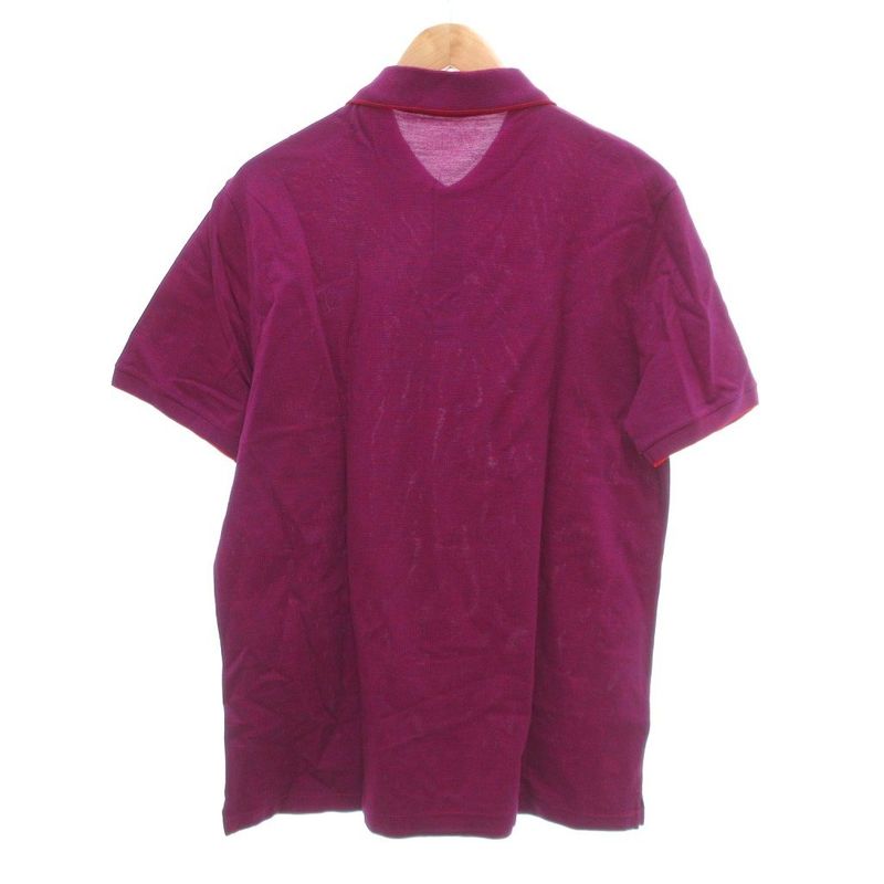 Louis Vuitton Polo Shirt Monogram Embroidery Short Sleeve XL Red Purple