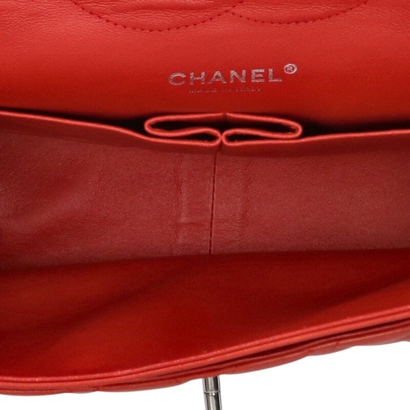 Chanel Quilted 30 Lambskin Double Flap Chain Leather Shoulder Bag 30