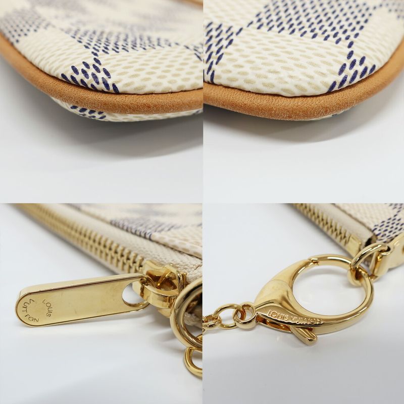 Louis Vuitton Pochette Mirror MM Damier Azur Pouch Mini Bag