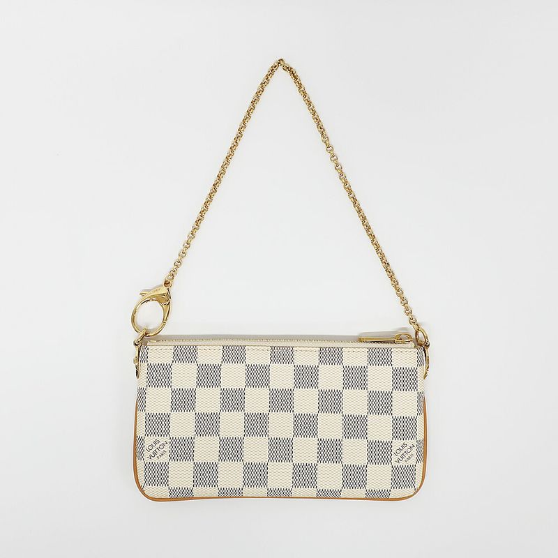 Louis Vuitton Pochette Mirror MM Damier Azur Pouch Mini Bag