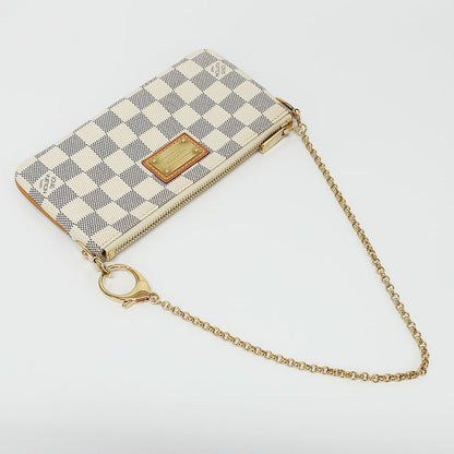 Louis Vuitton Pochette Mirror MM Damier Azur Pouch Mini Bag