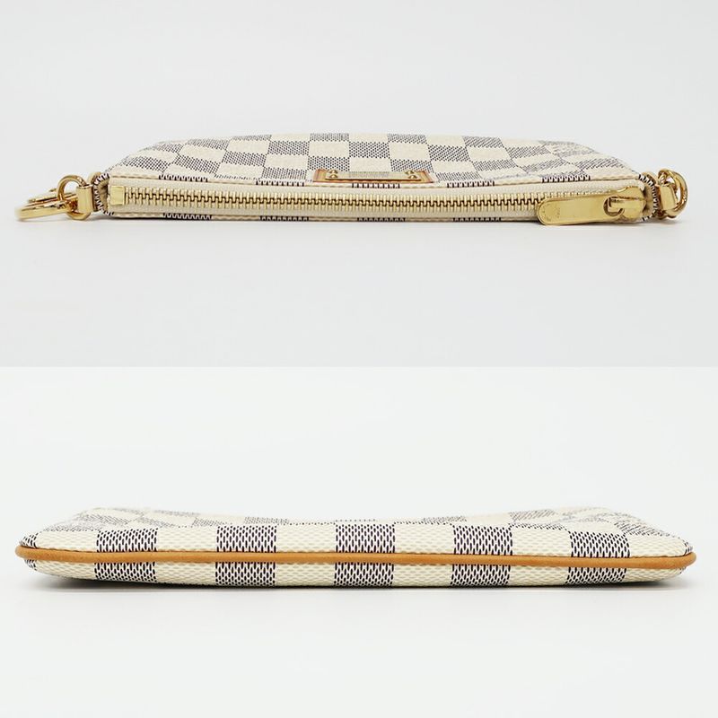 Louis Vuitton Pochette Mirror MM Damier Azur Pouch Mini Bag