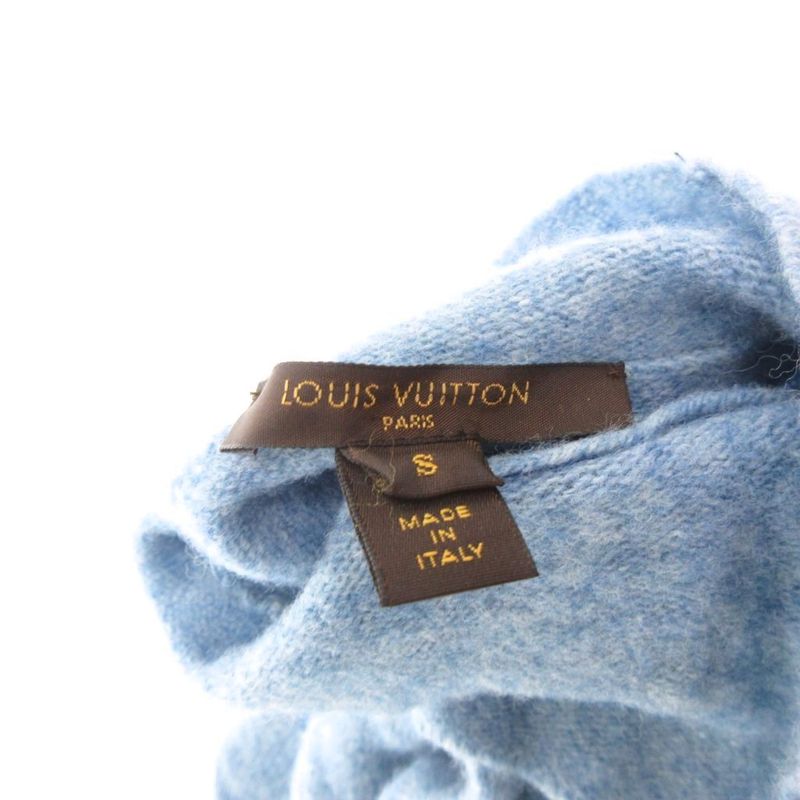 Louis Vuitton Turtleneck Sweater Knit Wool Long Sleeve Layered Design