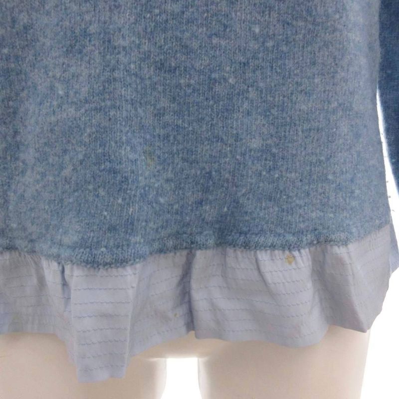 Louis Vuitton Turtleneck Sweater Knit Wool Long Sleeve Layered Design
