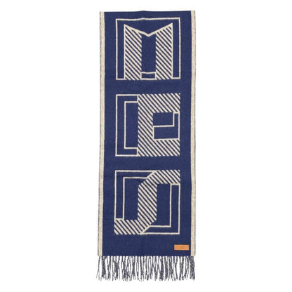 Hermes Scarf Eau Carre 03 Cashmere Beige Navy