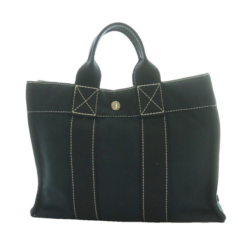 Hermes Deauville PM Tote Black SS OS