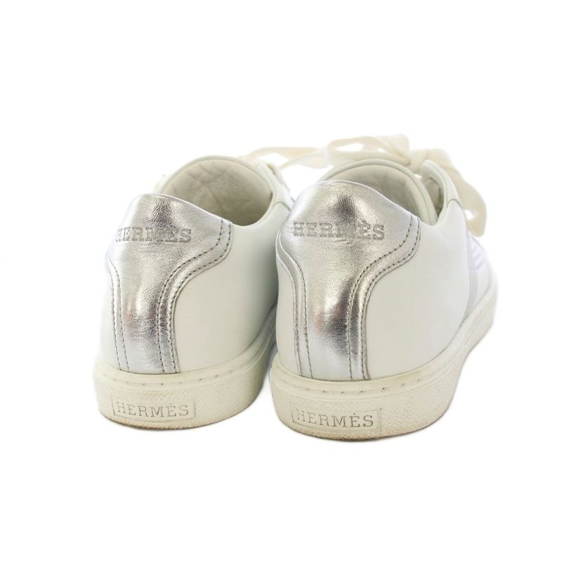 Hermes Avantage Sneakers Leather 35.5 White