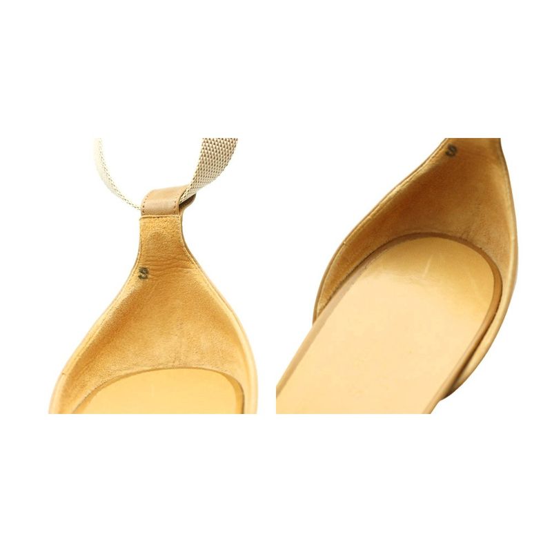 Hermes Ankle Strap Sandals Brown SS OS
