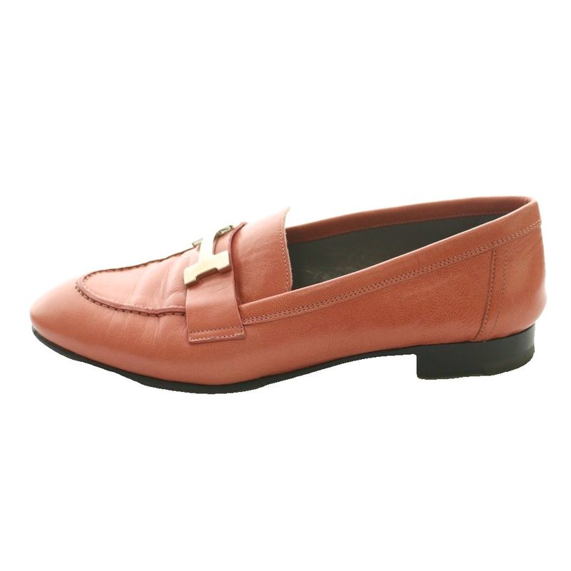 Hermes Moccasins Paris Constance Loafers 36 Pink SS OS