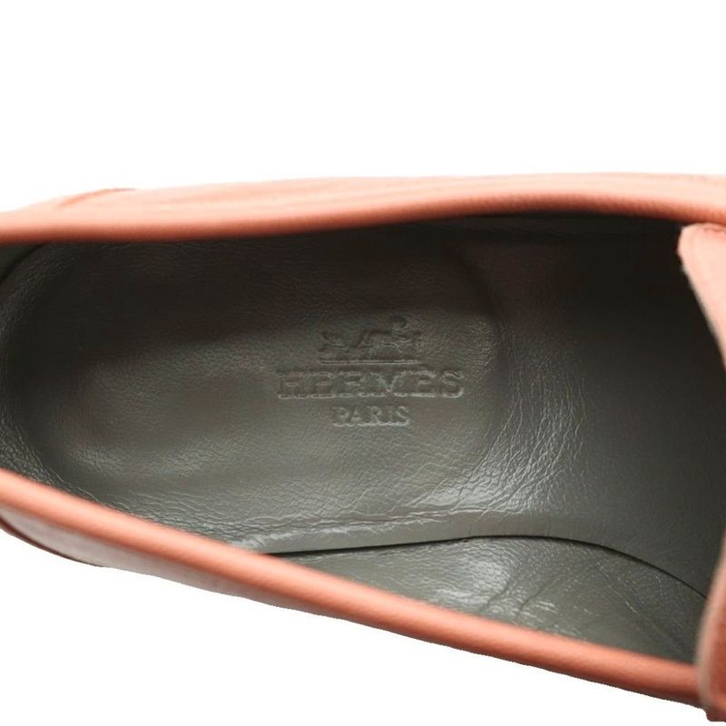 Hermes Moccasins Paris Constance Loafers 36 Pink SS OS