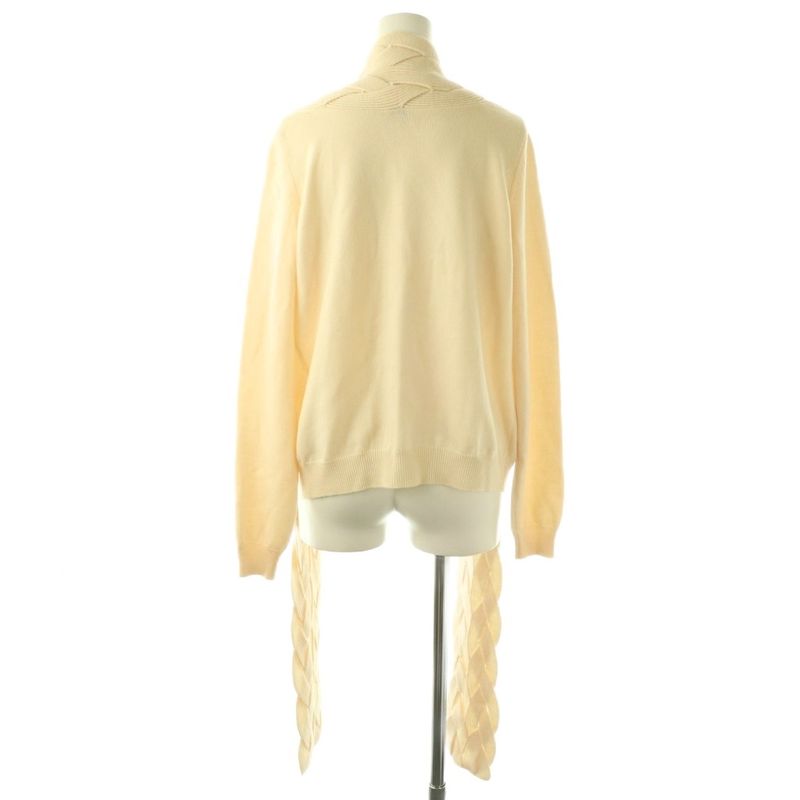 Loewe Wool Knit Cardigan S Yellow Beige