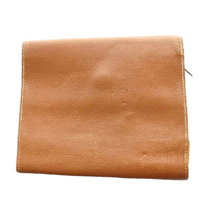 Hermes Leather Book Cover with Button Brown SS OS