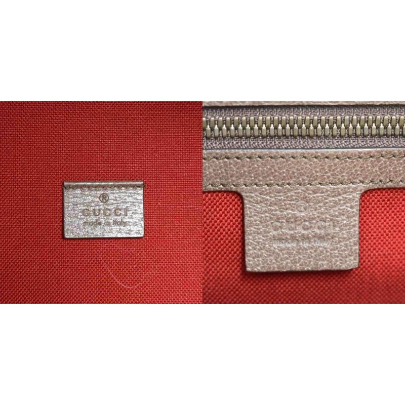 Gucci Interlocking Houndstooth Tweed Tote Shoulder Bag Red