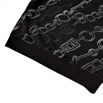 Hermes Sweatshirt Re Boucles Cotton Black 34 Long Sleeve Flat