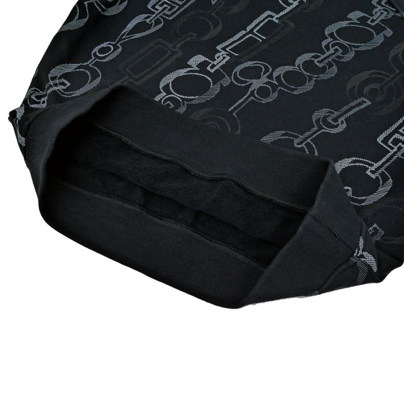 Hermes Sweatshirt Re Boucles Cotton Black 34 Long Sleeve Flat