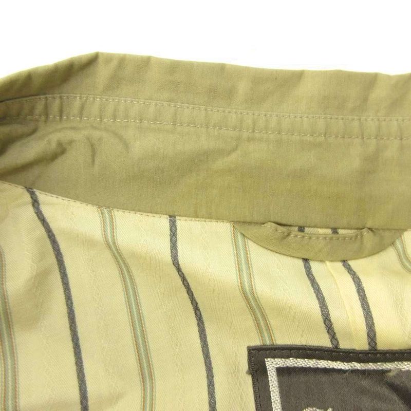 Dior Monsieur Vintage Stainless Steel Coat Spring Lining Stripe Mid