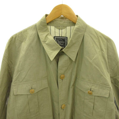 Dior Monsieur Vintage Stainless Steel Coat Spring Lining Stripe Mid