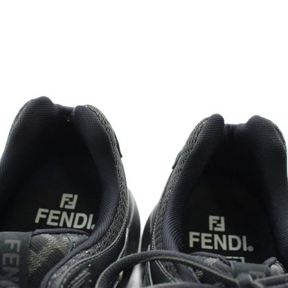 Fendi Faster Trainers Sneakers Leather Mesh Low Cut FF Logo 7