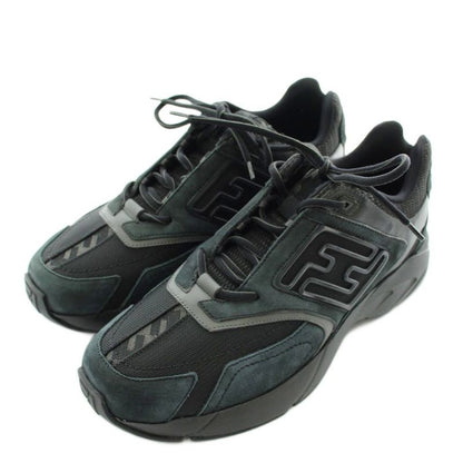 Fendi Faster Trainers Sneakers Leather Mesh Low Cut FF Logo 7