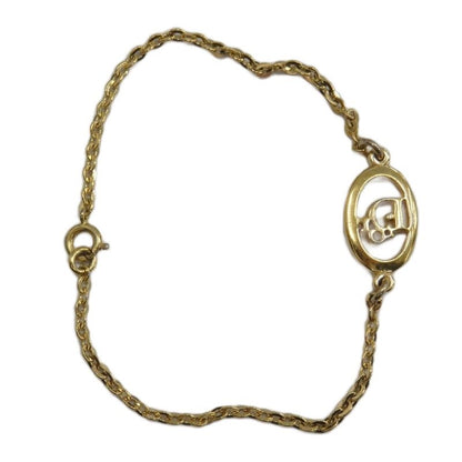 Dior Bracelet Bangle Logo Gold