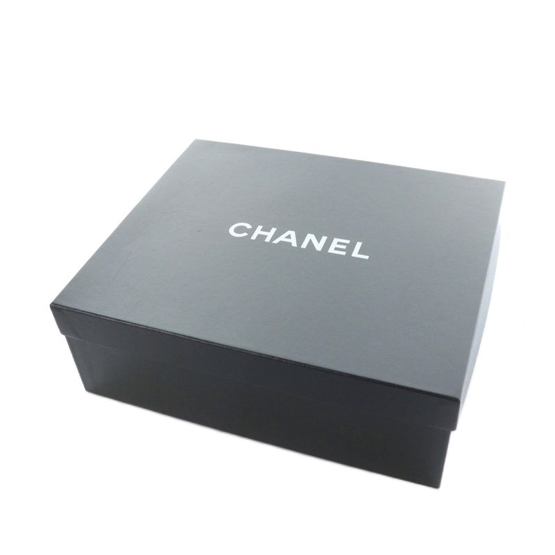 Chanel Booty Boots Quilted Bicolor Leather 35.5 Beige