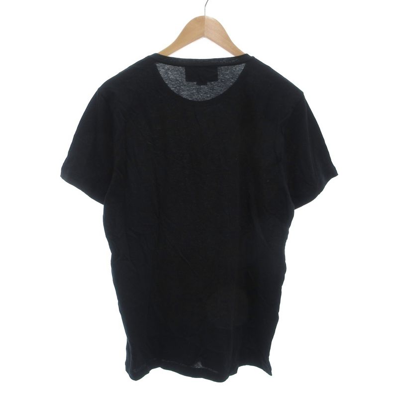 Gucci Tonal Logo Tee T-Shirt Short Sleeve Crew Neck Front Print L Black