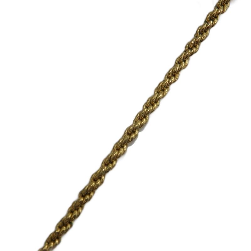 Dior Necklace Pendant Logo Rhinestone Gold