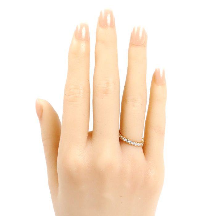 Cartier 18K Pink Gold Broderie Ring Diamond 48