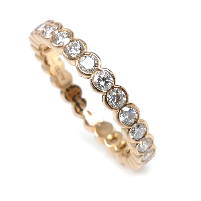 Cartier 18K Pink Gold Broderie Ring Diamond 48