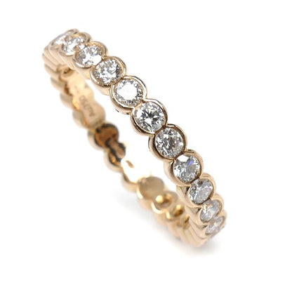 Cartier 18K Pink Gold Broderie Ring Diamond 48