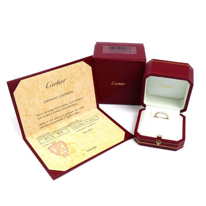 Cartier 18K Pink Gold Broderie Ring Diamond 48
