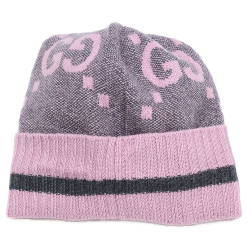 Gucci GG Logo Cashmere Knit Hat M 57