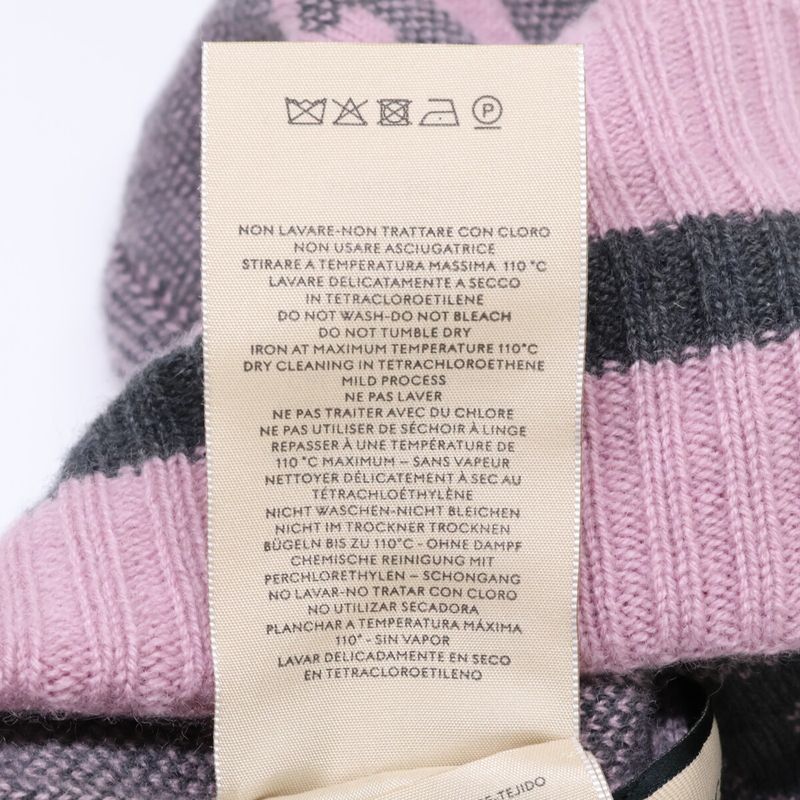 Gucci GG Logo Cashmere Knit Hat M 57