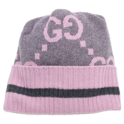 Gucci GG Logo Cashmere Knit Hat M 57