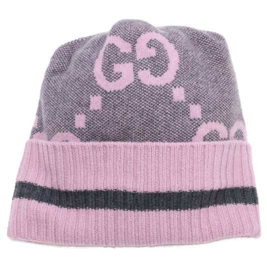 Gucci GG Logo Cashmere Knit Hat M 57