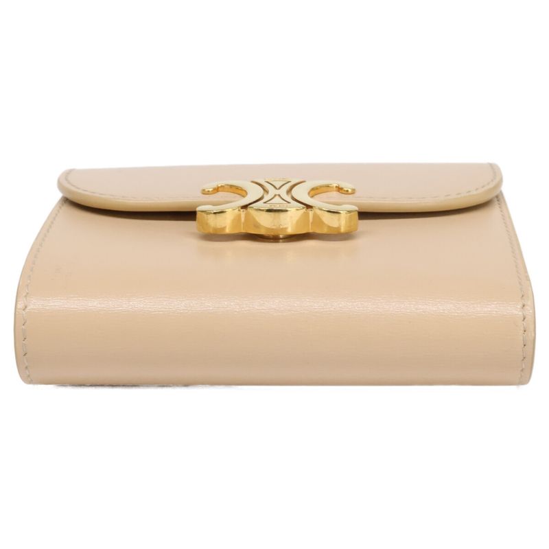 Celine Small Flap Wallet Triomphe Shiny Calfskin