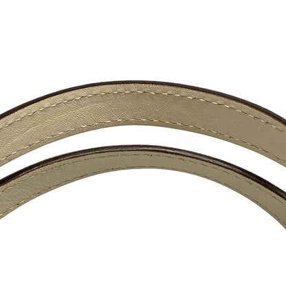 Gucci Tote GG Pattern Beige Dark Brown White Leather