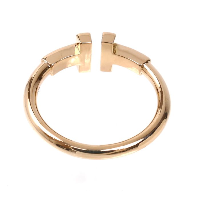 Tiffany & Co. 18K Pink Gold T Wire Ring