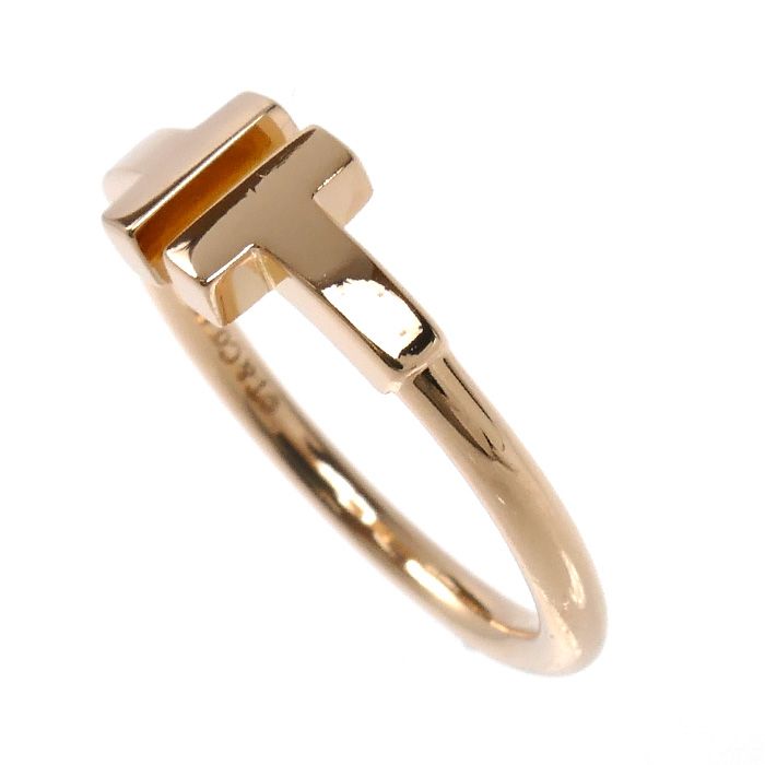 Tiffany & Co. 18K Pink Gold T Wire Ring