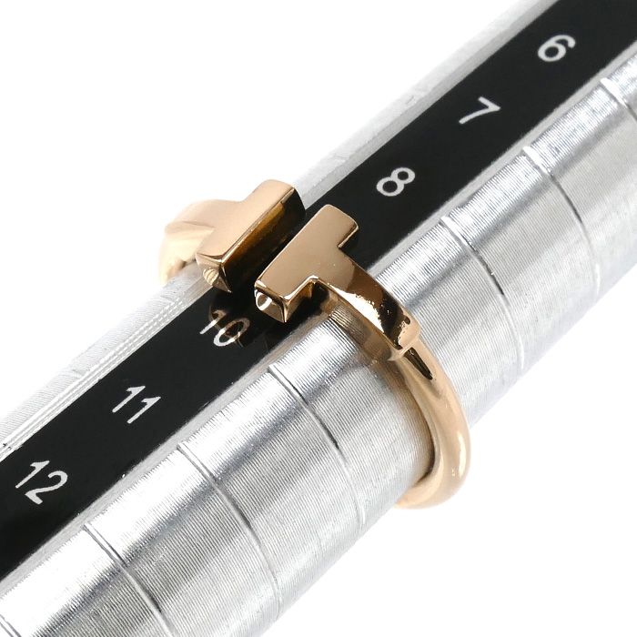 Tiffany & Co. 18K Pink Gold T Wire Ring