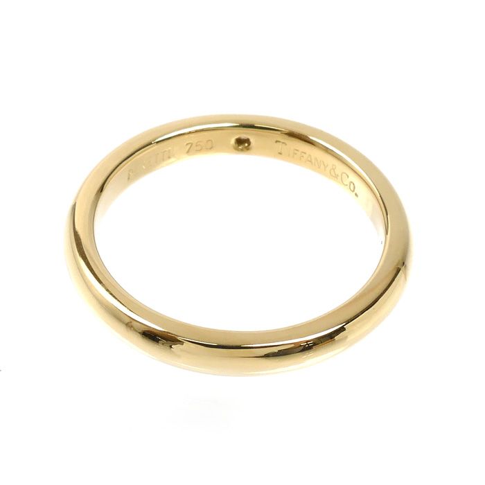 Tiffany & Co. 18K Yellow Gold Stacking Band Diamond Ring