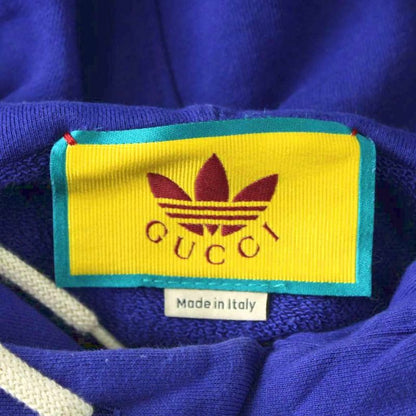 Gucci Adidas Collaboration Hoodie Hooded Sweatshirt Cut Off Trefoil Logo XS