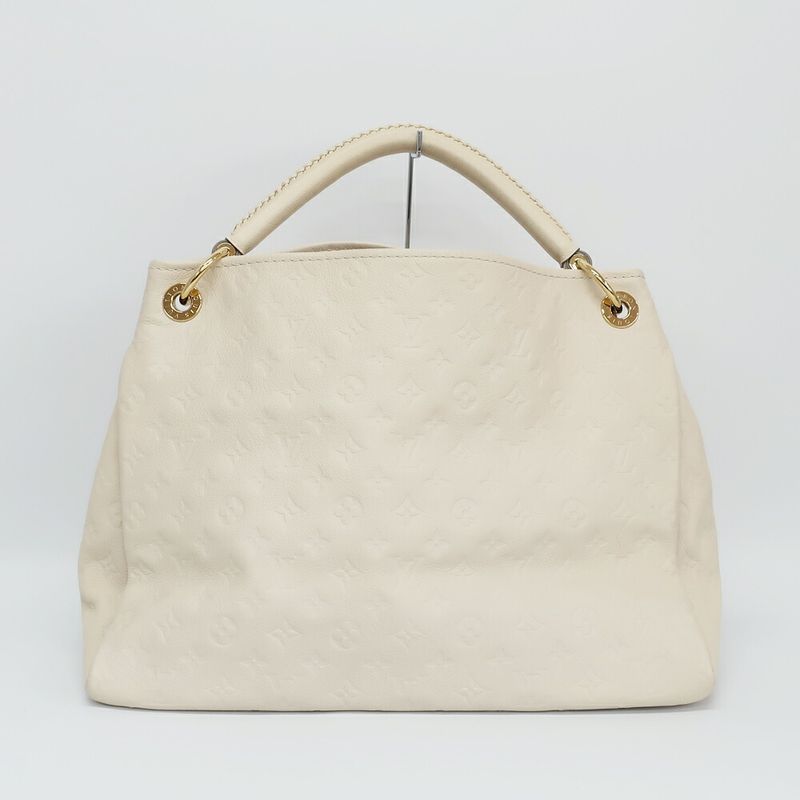 Louis Vuitton Artsy MM Shoulder Bag Monogram Empreinte White