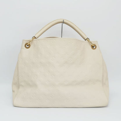 Louis Vuitton Artsy MM Shoulder Bag Monogram Empreinte White