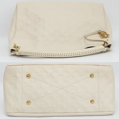 Louis Vuitton Artsy MM Shoulder Bag Monogram Empreinte White