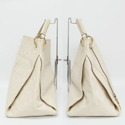 Louis Vuitton Artsy MM Shoulder Bag Monogram Empreinte White